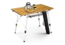AREBOS Faltbarer Campingtisch Aluminium Braun Silber Bild 2