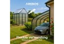Arebos Hohlkammerplatte Transparent für Gewächshaus, Carport, Frühbeet, Überdachung, 6 mm, 900 m², (10-St) Bild 3