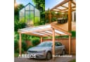 Arebos Hohlkammerplatte Transparent für Gewächshaus, Carport, Frühbeet, Überdachung, 6 mm, 900 m², (10-St) Bild 5