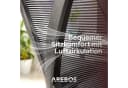 Arebos Bürostuhl Ergonomisch Schwarz mit Wippfunktion & 3D-Kopfstütze Bild 5