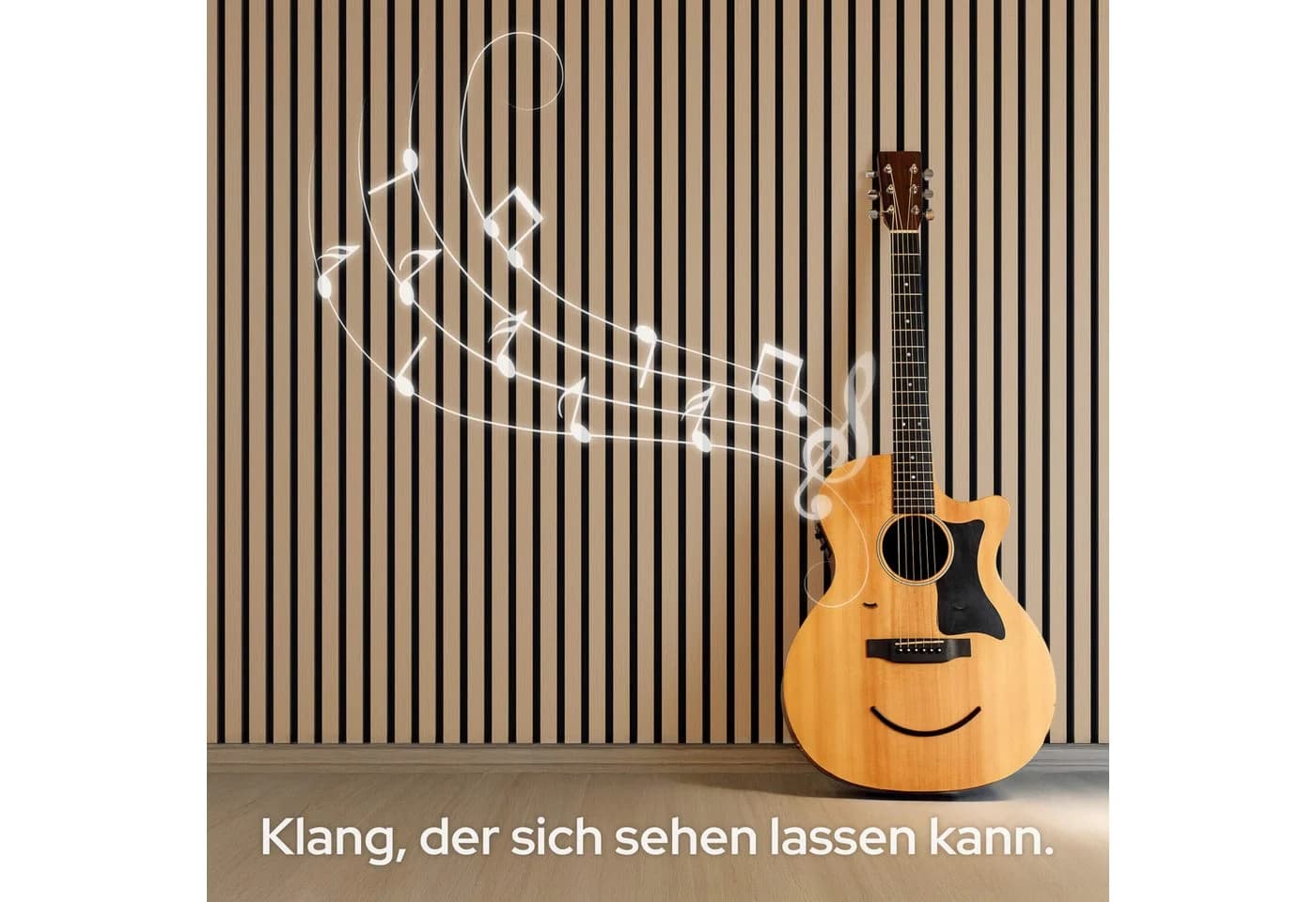 AREBOS Akustikplatte Eiche Hell Zuschneidbar mit Echtholzfurnier - Bild 5