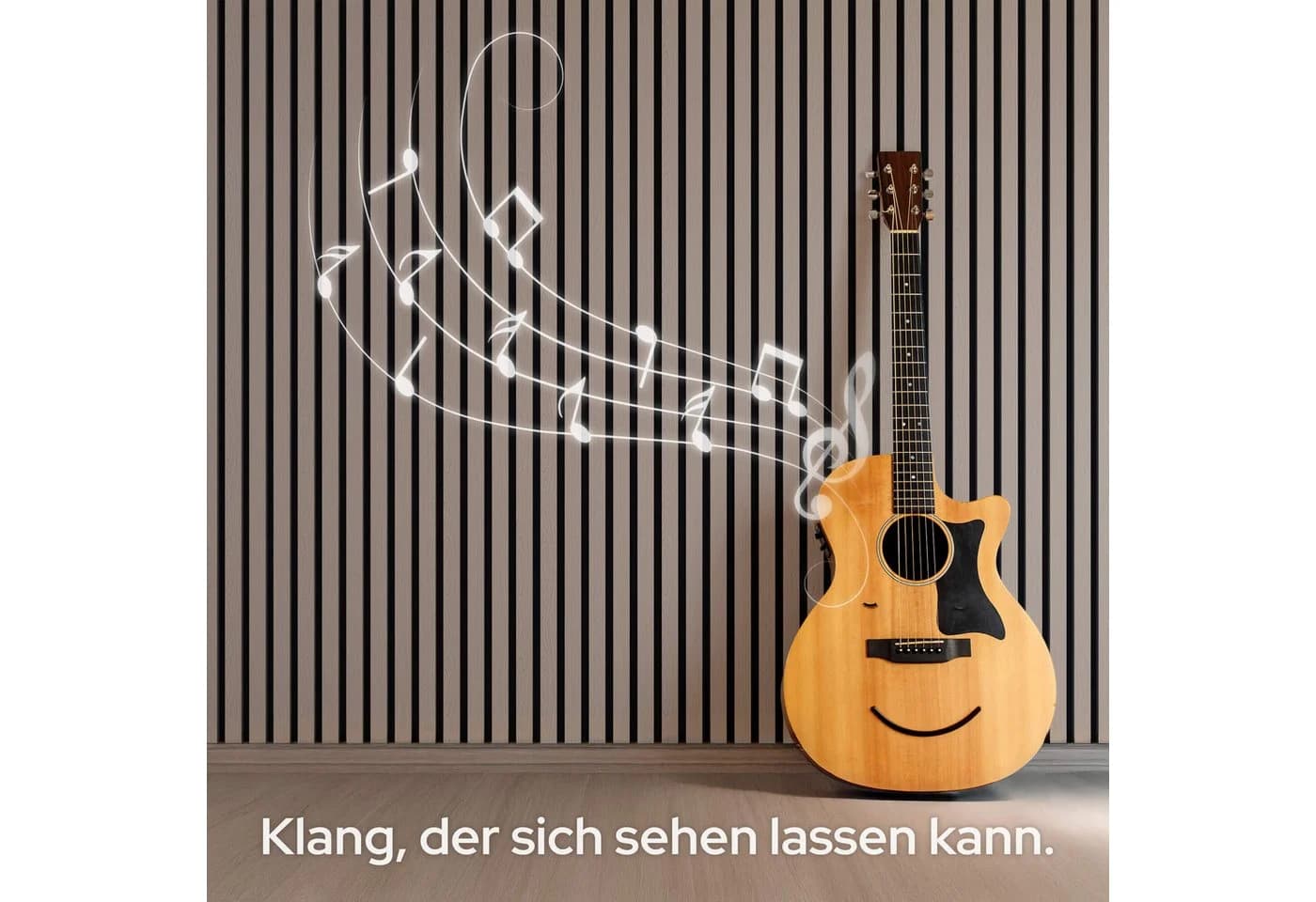 AREBOS Akustikplatte Zuschneidbar Echtholzfurnier Braun - Bild 5