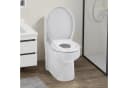 Arebos WC-Sitz Oval mit Kindersitz Softclose und Quick-Release Weiß Bild 1