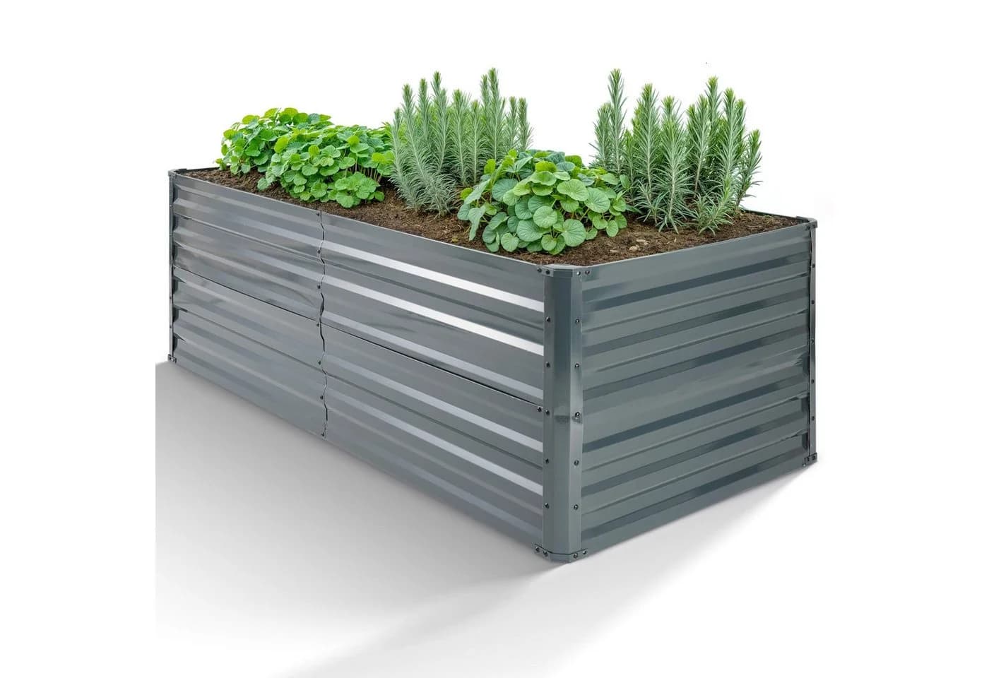 AREBOS Hochbeet Anthrazit Galvanisierter Stahl Gartenbeet - Bild 2