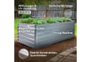 AREBOS Hochbeet Anthrazit Galvanisierter Stahl Gartenbeet Bild 3
