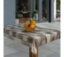 Laro Tischdecke Wachstuch Holzoptik Grau Bild 3