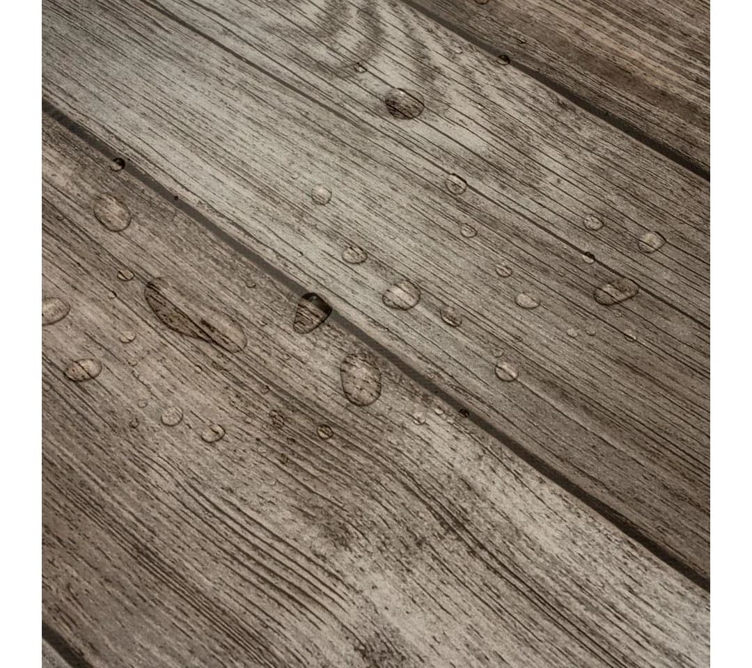 Laro Tischdecke Wachstuch Holzoptik Grau - Bild 5