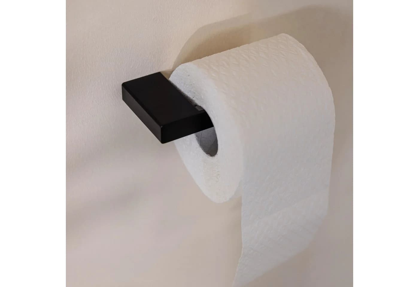 Metallbude Toilettenpapierhalter TUALI Schwarz Minimalistisch
