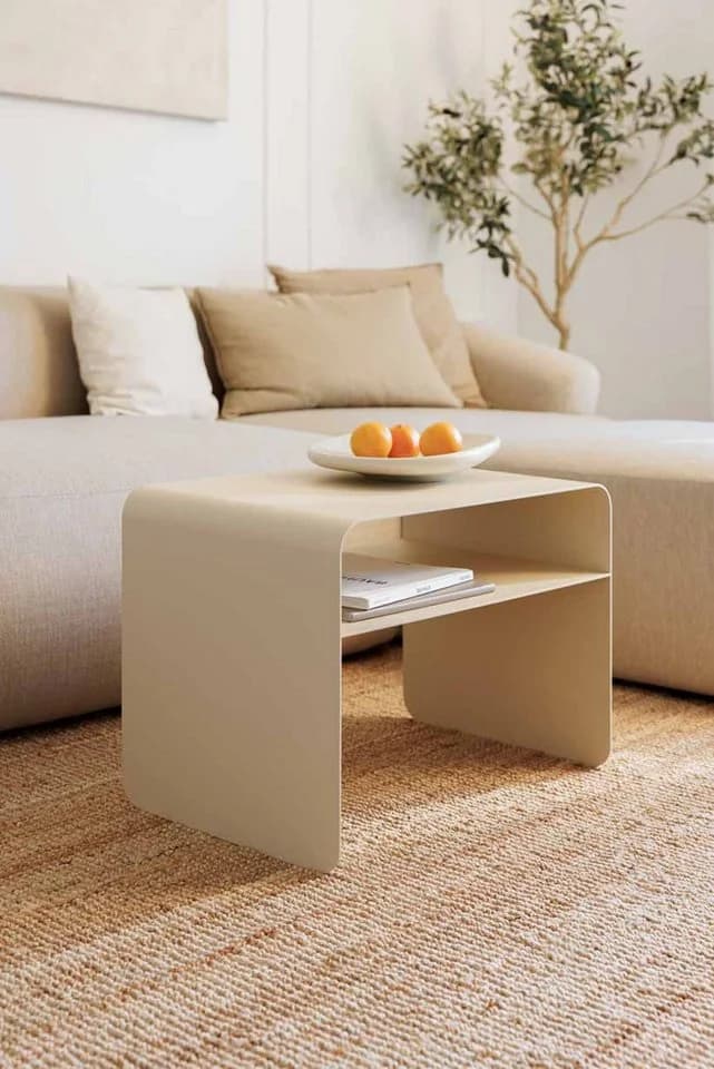 Metallbude Beistelltisch COSMO 2in1 Design Couchtisch Rutschfest - Bild 3