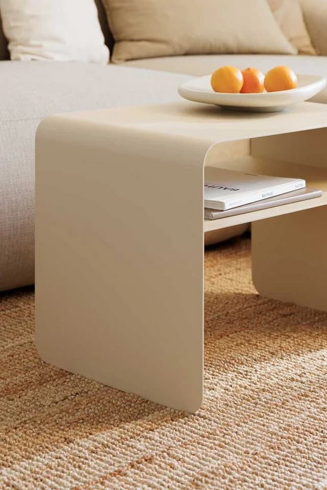 Metallbude Beistelltisch COSMO 2in1 Design Couchtisch Rutschfest - Bild 4