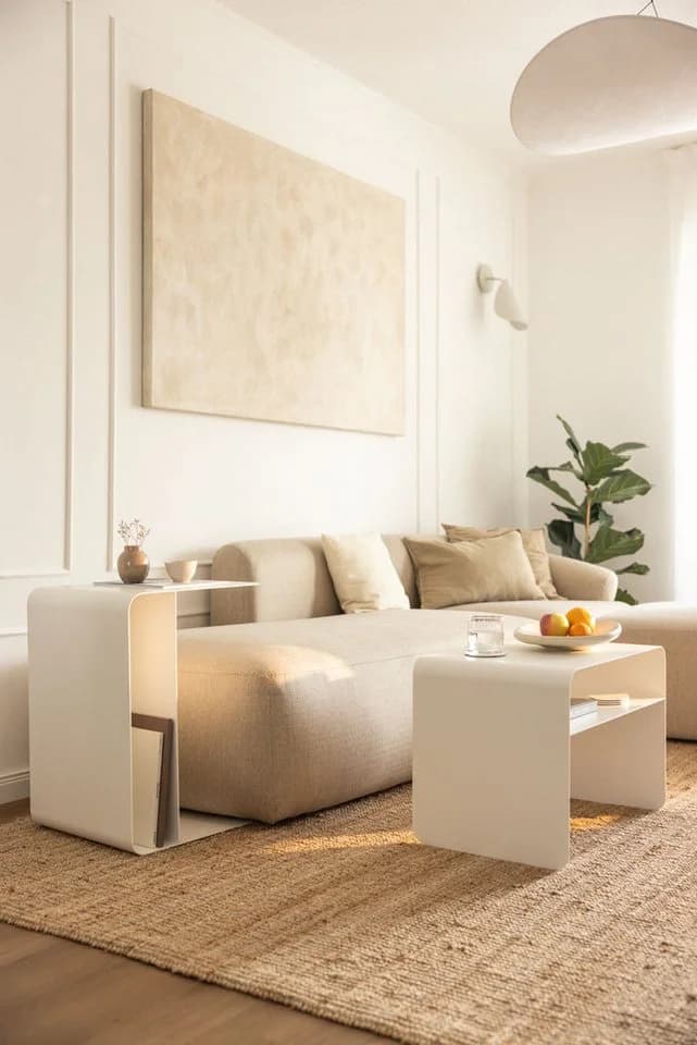 Metallbude Beistelltisch COSMO 2in1 Design Couchtisch Rutschfest - Bild 5