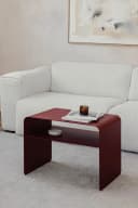 Metallbude Couchtisch COSMO 2in1 Design Tisch Rot Bild 1