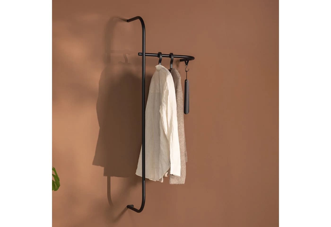 Metallbude Garderobenstange Garderobe TAMINA Schwarz
