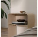 Metallbude Nachttisch Damio Beige Metall Minimalistisch Bild 1