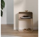 Metallbude Nachttisch Damio Beige Metall Minimalistisch Bild 3