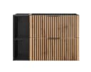 einfachgutemoebel Waschtisch-Set Tribune 80cm Schwarz Bild 1