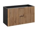 einfachgutemoebel Waschtisch-Set Bad Tribune 100cm Schwarz Wotan-Eiche Bild 3