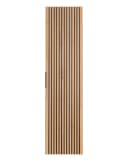einfachgutemoebel Waschtisch-Set Bad Hochschrank Tribune 1-türig 140cm hoch Schwarz Wotan-Eiche Bild 1