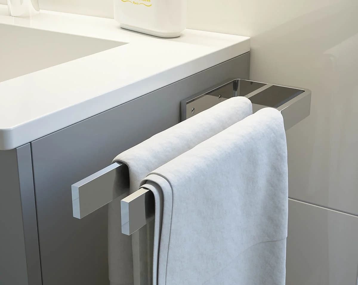 einfachgutemoebel Handtuchhalter Bath-O-Line 380mm 2-armig Chrom