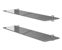einfachgutemoebel Waschtisch-Set Glasregal grau 80cm 2-teilig Bild 2