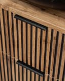 einfachgutemoebel Waschtischunterschrank Tribune 60cm Schwarz Wotan-Eiche Modern Bild 5