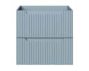 einfachgutemoebel Waschtisch-Set ILUNA Blue 60cm mit Keramik Einbaubecken Bild 3