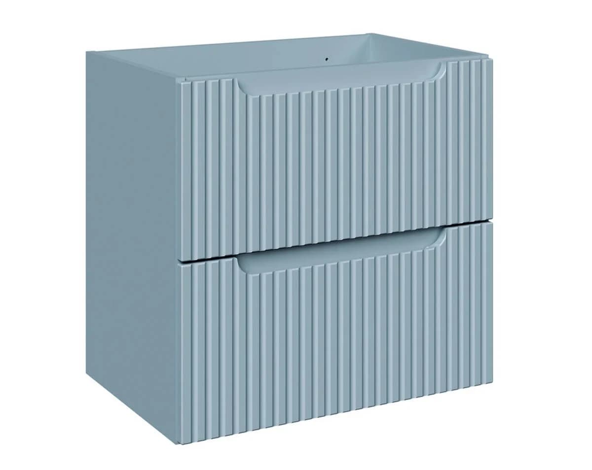 einfachgutemoebel Waschtisch-Set ILUNA Blue 60cm mit Keramik Einbaubecken - Bild 4