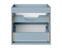 einfachgutemoebel Waschtisch-Set ILUNA Blue 60cm mit Keramik Einbaubecken Bild 5