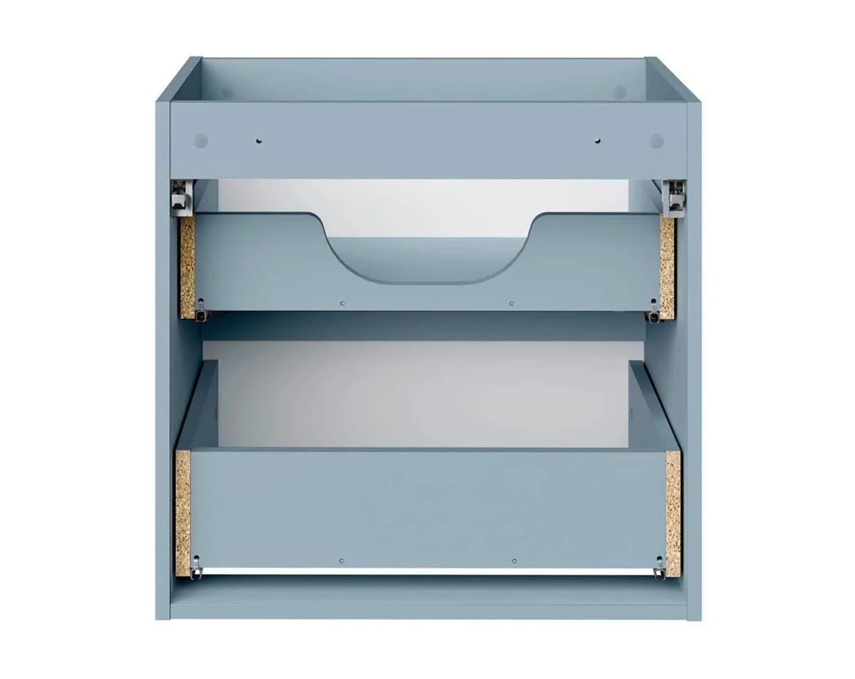einfachgutemoebel Waschtisch-Set ILUNA Blue 60cm mit Keramik Einbaubecken - Bild 5