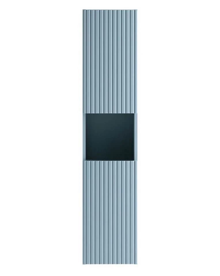 einfachgutemoebel Bad Hochschrank ILUNA Blue 140cm 2-türig