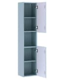 einfachgutemoebel Bad Hochschrank ILUNA Blue 140cm 2-türig Bild 4