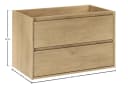 einfachgutemoebel Waschtischunterschrank VANDA CREMONA 80cm Beige Modern Bild 1