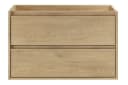 einfachgutemoebel Waschtischunterschrank VANDA CREMONA 80cm Beige Modern Bild 2