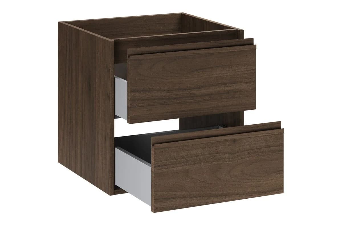 einfachgutemoebel Waschtischunterschrank VANDA VILLA 50cm Walnuss Modern - Bild 3