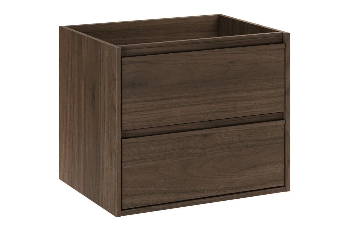 einfachgutemoebel Waschtischunterschrank VANDA VILLA 60cm Walnuss Soft-Close