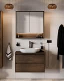 einfachgutemoebel Waschtischunterschrank VANDA VILLA 80cm Walnuss Soft-Close Bild 5