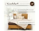 Meivita Kissenhülle 40x80 cm mit Merino Schafschurwolle Beige Bild 1