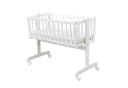 Baby-Delux Stubenbett Babywiege Komplettset Schaukelwiege Weiß Bild 3