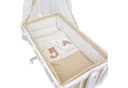 Baby-Delux Babybettwäsche Wiegenset 6-teilig Traumland Beige Weiß Bild 1