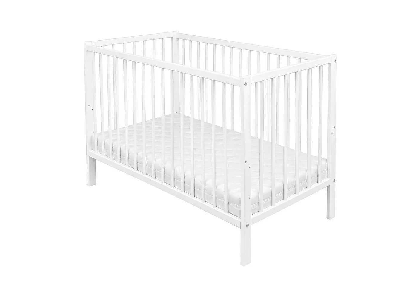 Baby-Delux Babybett Milo weiß Kiefernholz höhenverstellbar - Bild 3