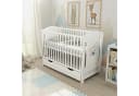 Baby-Delux Babybett Lia Weiß Kiefer Massivholz mit Matratze Bild 3