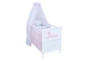 Baby-Delux Babybett Natalie Princess Komplettset Weiß Massivholz Bild 2