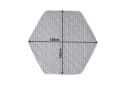 Baby-Delux Laufgittermatratze 6-Eckig 120x105x7cm Bild 1