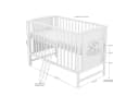 Baby-Delux Komplettbett Mia 10-tlg. Weiß Beige Kiefernholz Bild 5