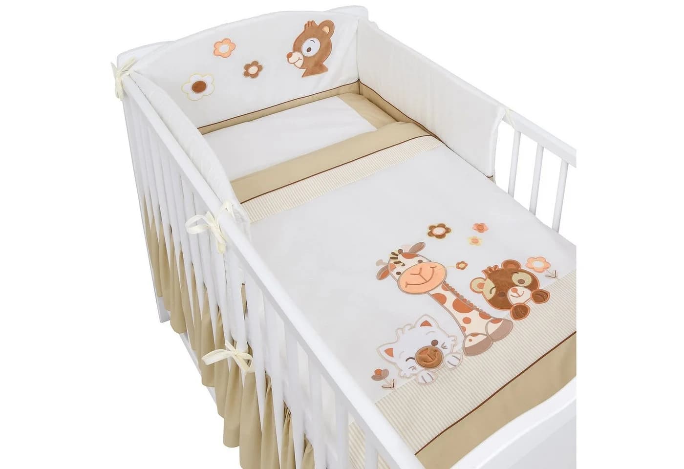 Baby-Delux Babybett Jack Komplettset 10-tlg. 70x140 cm Weiß - Bild 3