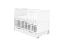 Baby-Delux Babybett Jack Komplettset 70x140 cm Weiß Kiefernholz Bild 1