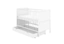 Baby-Delux Babybett Jack Komplettset 70x140 cm Weiß Kiefernholz Bild 3