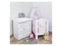 Baby-Delux Babyzimmer-Komplettset Princess 13-tlg. Weiß Massivholz Bild 2