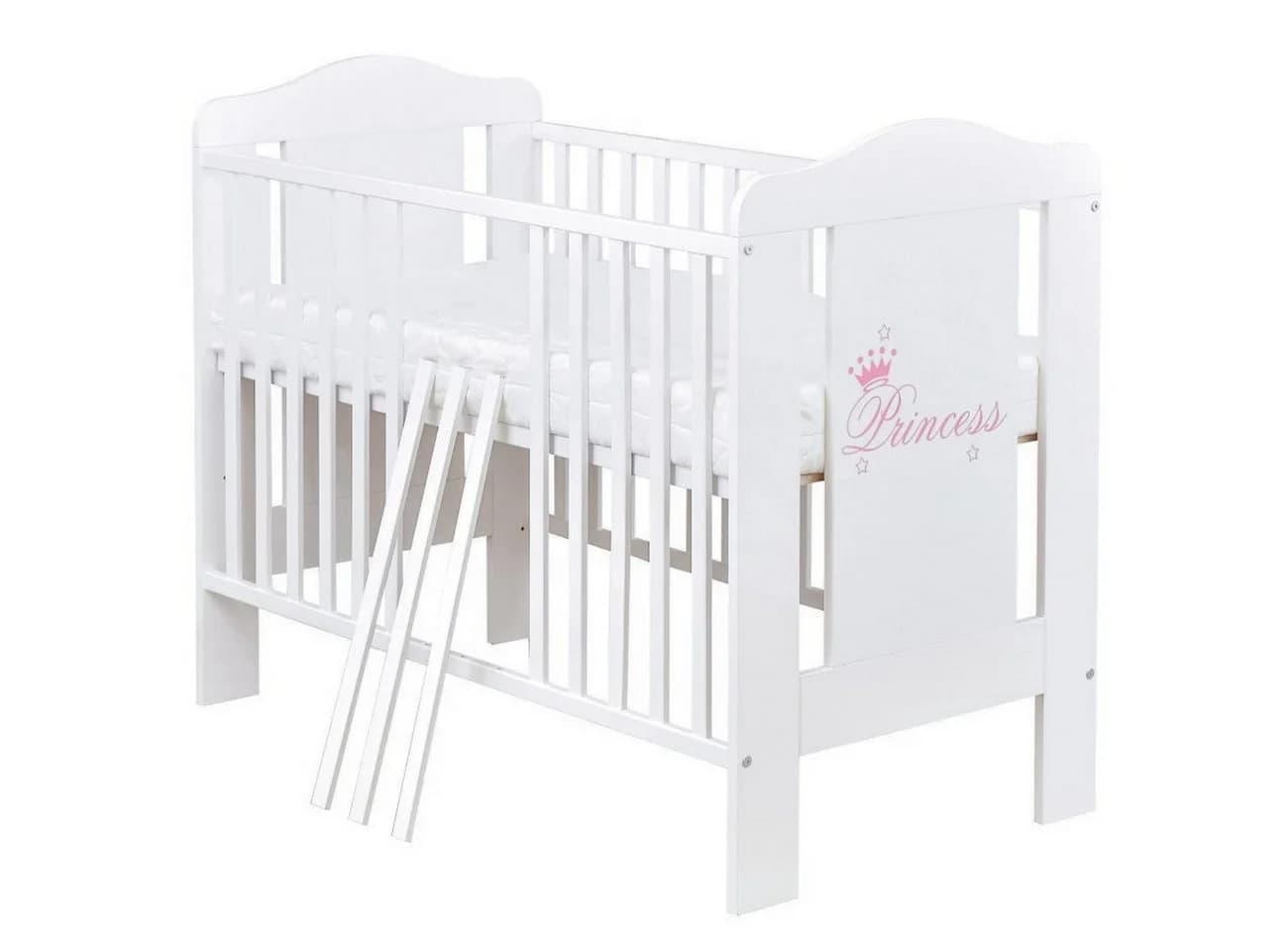 Baby-Delux Babyzimmer-Komplettset Princess 13-tlg. Weiß Massivholz - Bild 3