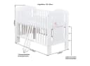 Baby-Delux Babyzimmer-Komplettset Princess 13-tlg. Weiß Massivholz Bild 4
